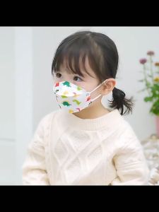 【Individual Packing】50pcs KF94 Kids Mask Children Mask Kids Mask KF94 4 Ply 3D Protective Mask Cartoon Disposable Kid 10 pcs/pack 儿童口罩