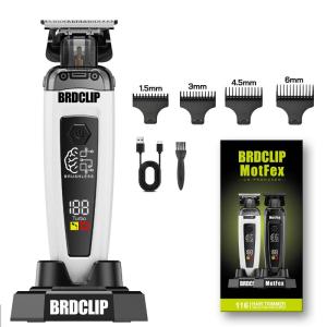 BRDCLIP MotFex-116 Professional Hair Clipper 7500RPM Brushless Motor DLC Blades Salon Cordless Mens Hair Trimmer