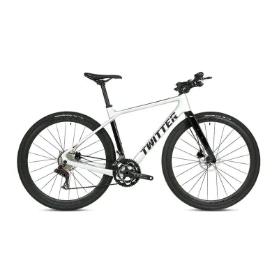 TWITTER Carbon Fiber Breaking Wind off-Road Road Bicycle 24 Speed Reduction Super Light Competition Men and Women 700C Flat Handle Bicycle