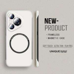 Ultra Thin Hard PC Frameless Magnetic Phone Case for Huawei P60 P50 P40 P30 Pro Mate 60 50 40 30 20 Pro Magsafe Matte Cover