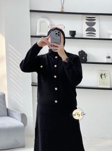 (7.10) GAGIL REMBULAN  Dress Rajut Import Wanita Muslimah Terbaru Rembulan Premium Gagil by Ova .
