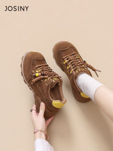 Josiny | Thick Bottomed Heeled Casual Shoes Fleece Lined