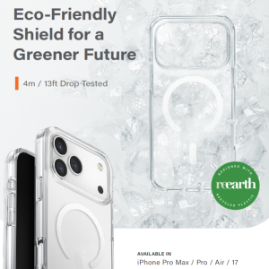 UNIQ Clario (Eco-Friendly) iPhone 17 Pro Max Case / 17 Pro / 17 Air MagClick 100% Recyclable Phone Case