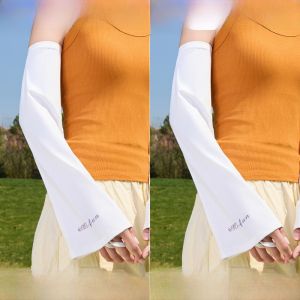 miiow | Ice Silk Arm Covers Loose Lightweight Cooling Sensation Bicycle Riding Sun Protection Women Summer Outdoor Sports Fitness