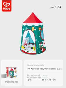Hape | Light Snow Hut Christmas Tent Game Play Mat