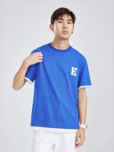 Warrior | Men Summer Short Sleeve T-shirt Cotton Loose Fit Mock Layer 1PC