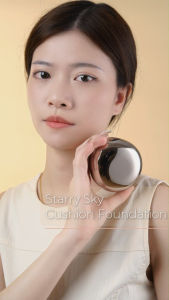 StarrySky Perfect Shield Glowing Egg Cushion Foundation: Flawless Poreless Skin Long-lasting with a light texture Waterproof Foundation Makeup Concealer Matte Spf 30
