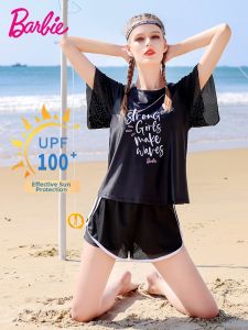 Barbie | Student Three-piece Modest Swimwear Slimming for Sports or Hot Springs