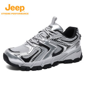 Jeep | Jeep Outdoor Mens Hiking Shoes Breathable Mesh Anti-slip Wear-resistant Comfortable Casual Commuting Mountain Climbing Boots