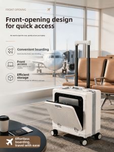 MANLVSHI | Business Travel Carrying Aluminum Framed Luggage