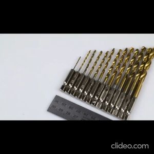 Mata Bor Alumunium Beton Kayu Besi Power Drill Steel Titanium Mata Bor Set 13 PCS