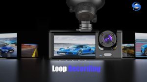 3 in 1 Car Dash Cam Front and Back Camera 1080P HD Night Vision Car View Camera Recorder Car DVR Driving Dashcam For Car