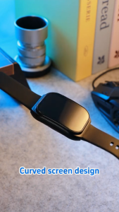 BOZLUN Curve สมาร์ทวอทช์ B59 2.01 นิ้วเตือนข้อความหน้าจอ HD โทรผ่านบลูทูธ เพลง เครื่องคิดเลข ฟังก์ชั่นกล้องควบคุมระยะไกล เครื่องติดตามสุขภาพกิจกรรมกลางแจ้ง