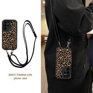 Ốp Lưng Điện Thoại Silicon Chống Rơi Họa Tiết Da Báo Cao Cấp Cho Samsung S25 S23 Ultra S24 S22+ Phụ Kiện Kỹ Thuật Số