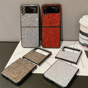 Fashion Phone Case For Samsung Galaxy Z Flip 6 Z Flip 5 Z Flip4 5G Z Flip 4 3 Cases Cover For Samsung Galaxy Z Flip 4 luxury leather PU+PC Cases for Flip3