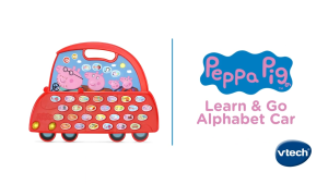 VTech Hasbro Peppa Pig Learn & Go Alphabet Car Daddy Red Car (Age 2+ Year) Cartoon / AppleBear