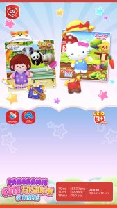 Sticker Panoramic Cute DG Fashion Sticker Ganti Baju Sanrio Stiker DIY Momo