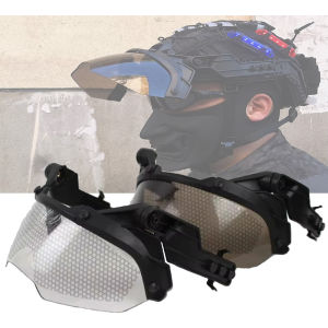 BOOIU หมวกกันน็อคยุทธวิธีแว่นตาปรับ OP แว่นตาสําหรับหมวกนิรภัย FAST 90 องศาที่ถอดออกได้การล่าสัตว์ CS เกมแว่นตาป้องกัน