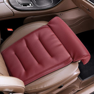 Car Seat Leg Rest Nappa Leather & Memory Foam Leg Support Cushion Breathable Non-Slip and Suitable for All Seasons Auto Parts