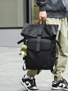 กระเป๋าเป้สะพายหลังสำหรับเดินป่าแบบมีซิปปิดความจุขนาดใหญ่สำหรับผู้ชาย กระเป๋าใส่คอมพิวเตอร์แบบกันน้ำ กระเป๋าเป้สะพายหลังแบบลำลองสำหรับเดินทาง