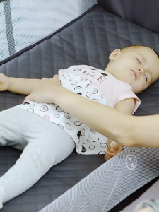 2-in-1 Baby Cot & Playpen – Includes Free Mattress & Mosquito Net (Sturdy & Foldable)