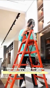 Collapsible ladder Carbon steel thick ladder 3/4/5/6 step ladder portable outdoor multi-functional non-slip ladder folda