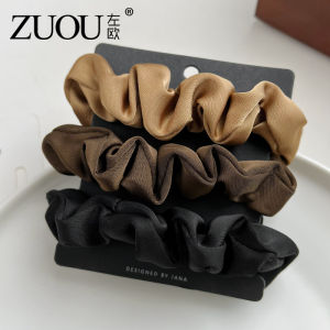 ZUOOU | Silk Finish Black Elastic Hair Tie