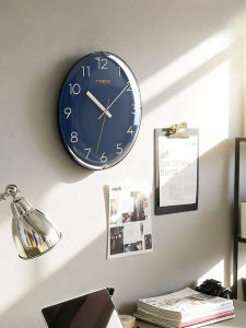 TIMESS | Silent Modern Minimalist Quartz Wall Clock No Drilling Required