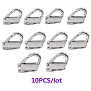 316 Stainless Steel Fender Hook Spring Hook Boats Snap Attach Rope Heavy Duty Fending Buckle Type Hanger Clip Marine Accessories