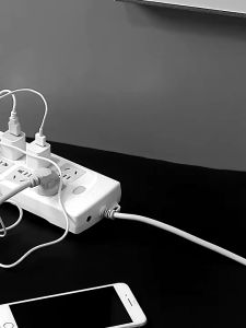 KT Wires & Cables Storage Box: Charger Socket Organizer & Power Strip Wire Case