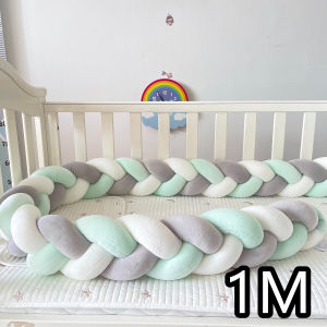Insular | Widen Baby Bumper Bed Braid Knot Pillow Cushion Bumper for Infant Crib Protector Cot Bumper Room Decor Crib Bedding Set