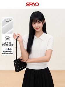 spao | Summer Polo Neck Short Sleeve Top