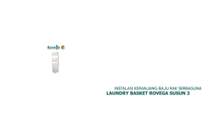 ROVEGA Keranjang Pakaian Premium 3 Tingkat Laundry Basket 3 Level Multifungsi Berkualitas