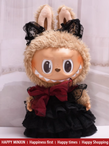 Labubu Doll Clothes Cotton Doll Clothing Large Size 38cm 37 Enamel Candy Style Trendy Plush Toy Doll Outfit Fashionable