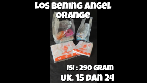 Kantong Plastik / Kresek Bening Los Bening ANGEL ORANGE Ukuran 15  24 isi 290 Gram