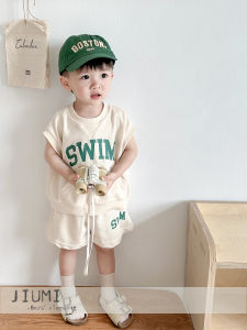 Boys Summer Suit New Arrival Baby Boys Pure Cotton Childrens Clothing Kids Sports Summer Clothes Boys Short Sleeve Shorts Clothes