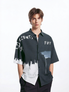 SEASON HIGH | Artistic Print Short Sleeve T-Shirt
