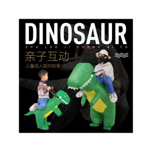 Inflatable Dinosaur Costume Halloween Performance Children Adults Dinosaur Rider Cartoon Funny Childrens Party Supplies