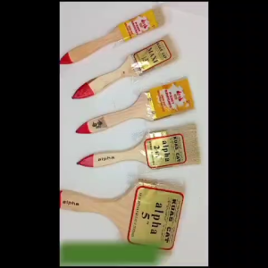 KUAS CAT TEMBOK GAGANG KAYU 3 Inch 4 Inch / PAINT BRUSH / Alat Kuas cat Serbaguna