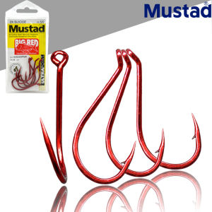 MUSTAD Red Eaglebill Big Game Hook Iron Plate Hook Sea Fishing Boat Fishing Lure Fishing Black Seabass Stonefish 92554