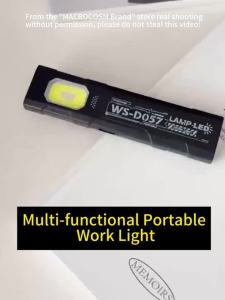 Portable LED COB Flashlight With Tail Magnet Mini Torch Hat Clip Light Outdoor Emergency Camping Hiking Fishing Work Light