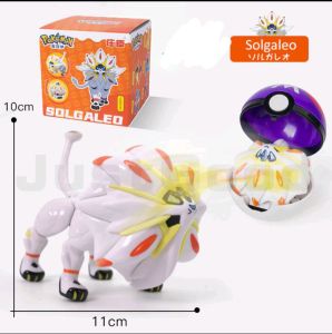 Mainan Figure Pokemon Pokeball Deformation Solgaleo Toy Original New
