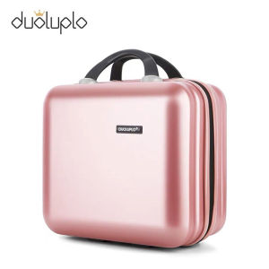 Small Portable Suitcase Password Box Makeup Case Womens 12 Inch 14 Inch Mother-Child Hanging Rod Storage Box