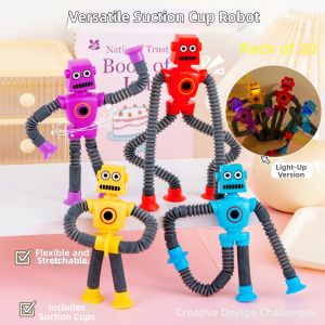 Stress Relief Glow-in-the-dark Stretchable Robot Toy