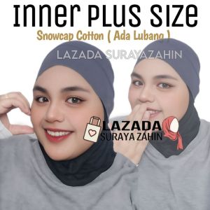 Cotton Indonesia.[ 60KG - 120KG ] Inner Snowcap Berlubang Dan Bergetah Plus Size / Inner Murah Plus Size