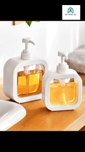 As Well As ขวดสเปรย์แบบกด ใส่พวกโลชั่น แชมพู เจลอาบน้ำ กรอบขวดสีขาว สามารถ ถอดออกได้