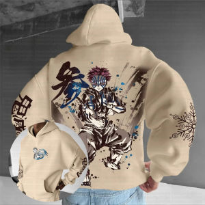 New Oversized Demon Slayer Hoodie Women Men Anime Print Streetwear Casual Sweatshirt Long-Sleeve Top Y2k Cosplay Graphic Jacket