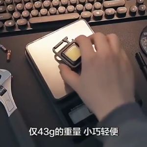 (PROMO) Lampu Senter COB LED 3 Fitur USB Lampu Magnet Mini Keychain