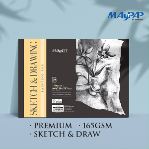 MayArt SC Sketch & Drawing Paper Pad 160gsm A3/A4