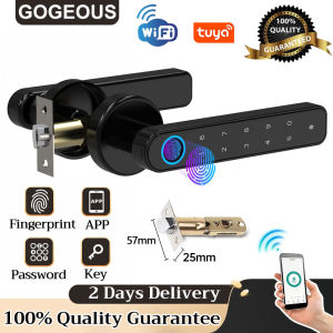 GOGEOUS TUYA smart door lock digital door locks Fingerprint Key TUYA App unlock smart doo lock digital Door Locks for apartment hotel home